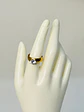 Anillo Solitario Cristal en Acero  - Miniatura 4