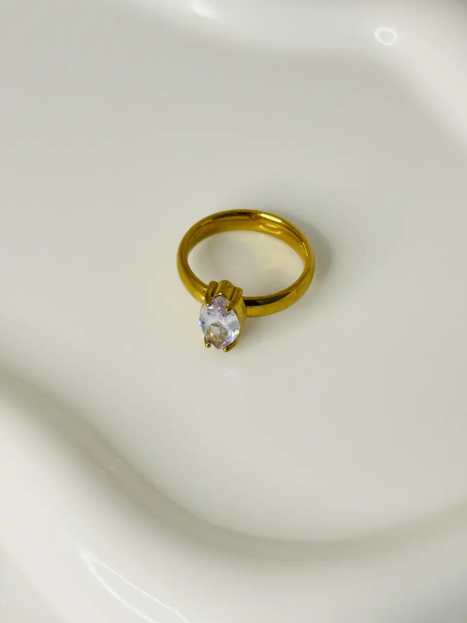 Anillo  Marquesa Cristal en Acero  2