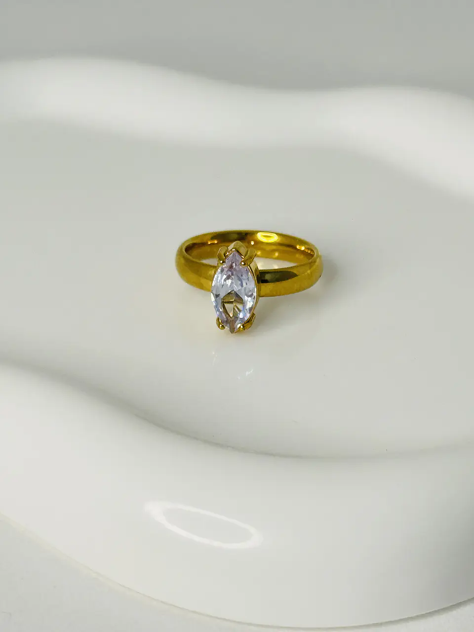 Anillo  Marquesa Cristal en Acero  1