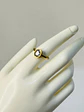 Anillo Solitario Óvalo Cristal en Acero  - Miniatura 4