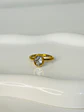 Anillo Solitario Óvalo Cristal en Acero  - Miniatura 3