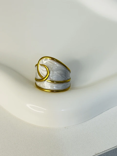Anillo Maxi Chunky Marmoleado 