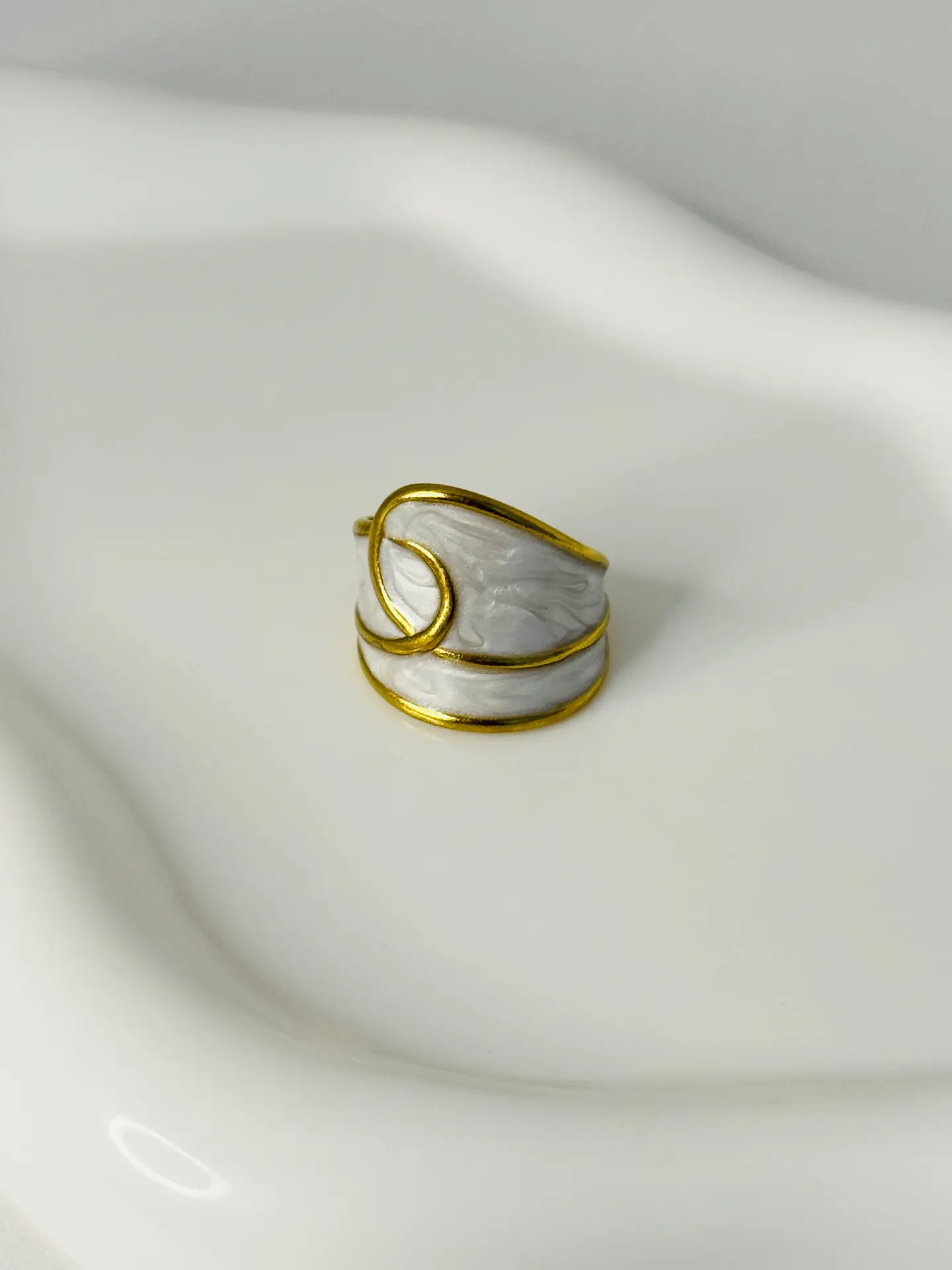 Anillo Maxi Chunky Marmoleado  4