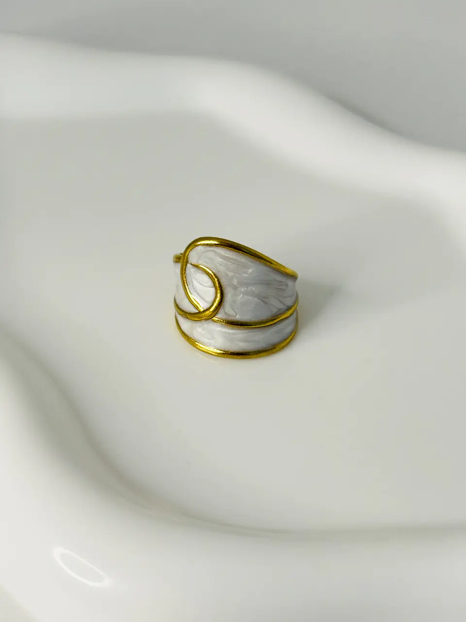 Anillo Maxi Chunky Marmoleado  4