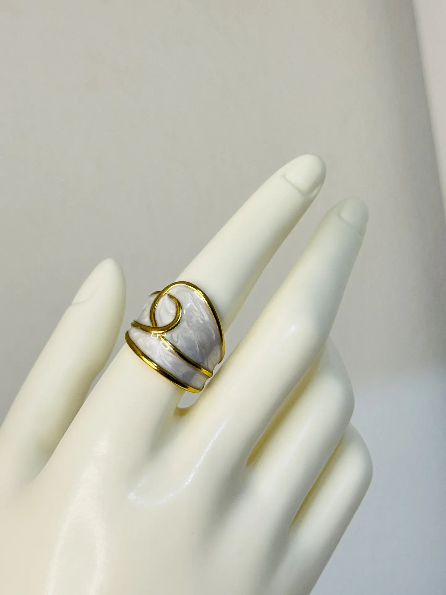 Anillo Maxi Chunky Marmoleado  3