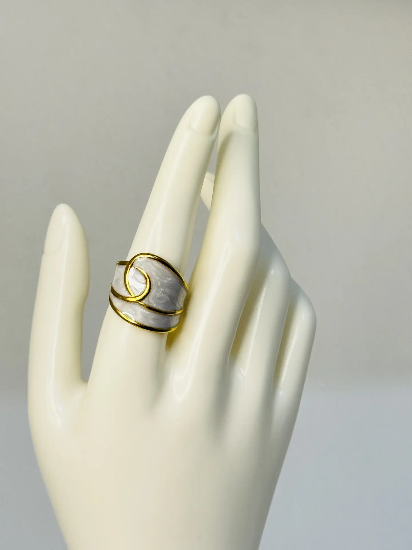 Anillo Maxi Chunky Marmoleado  5