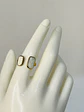 Anillo Abierto Doble Placa Perlada  - Miniatura 2