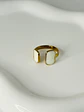 Anillo Abierto Doble Placa Perlada  - Miniatura 1