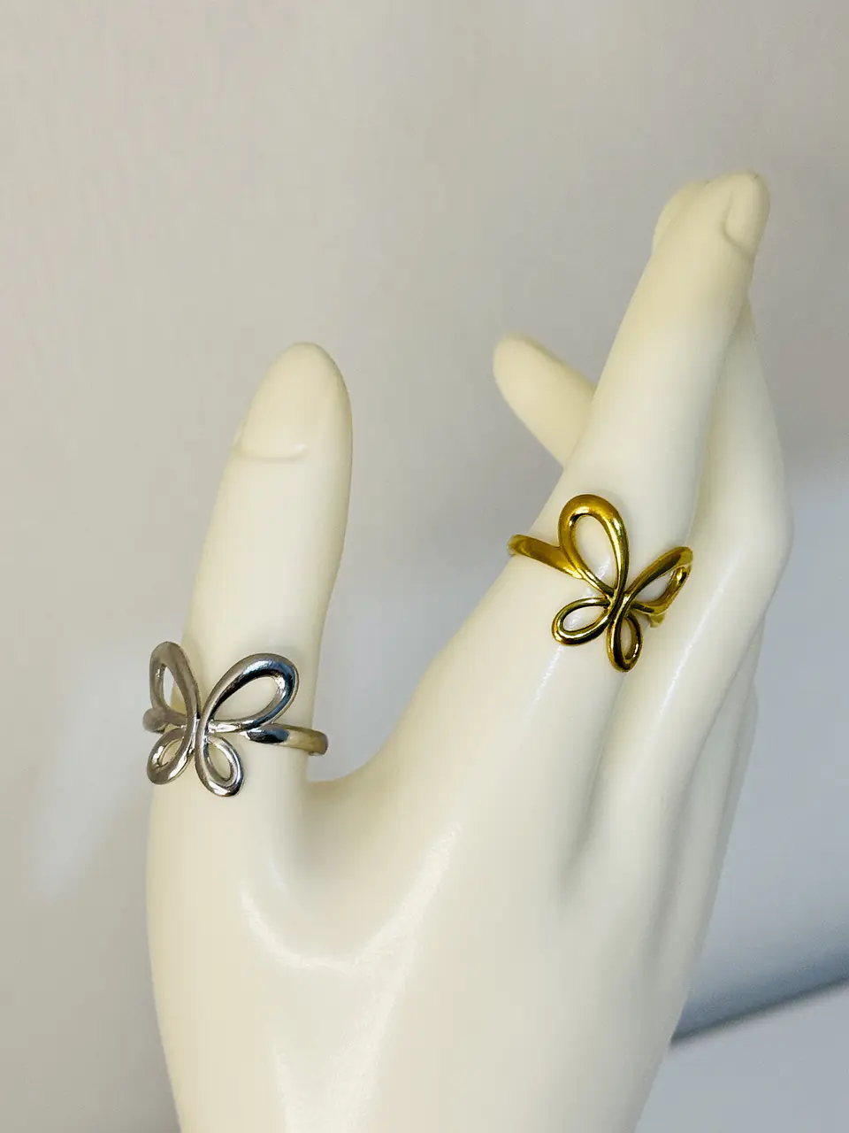 Anillo Mariposa Calada en Acero  6