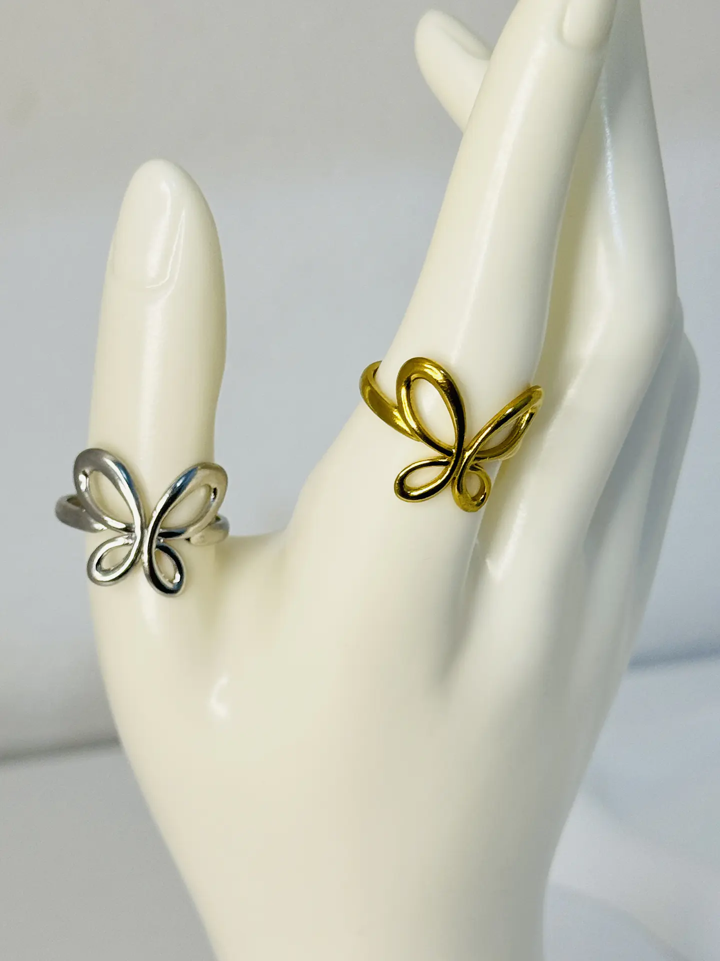 Anillo Mariposa Calada en Acero  7