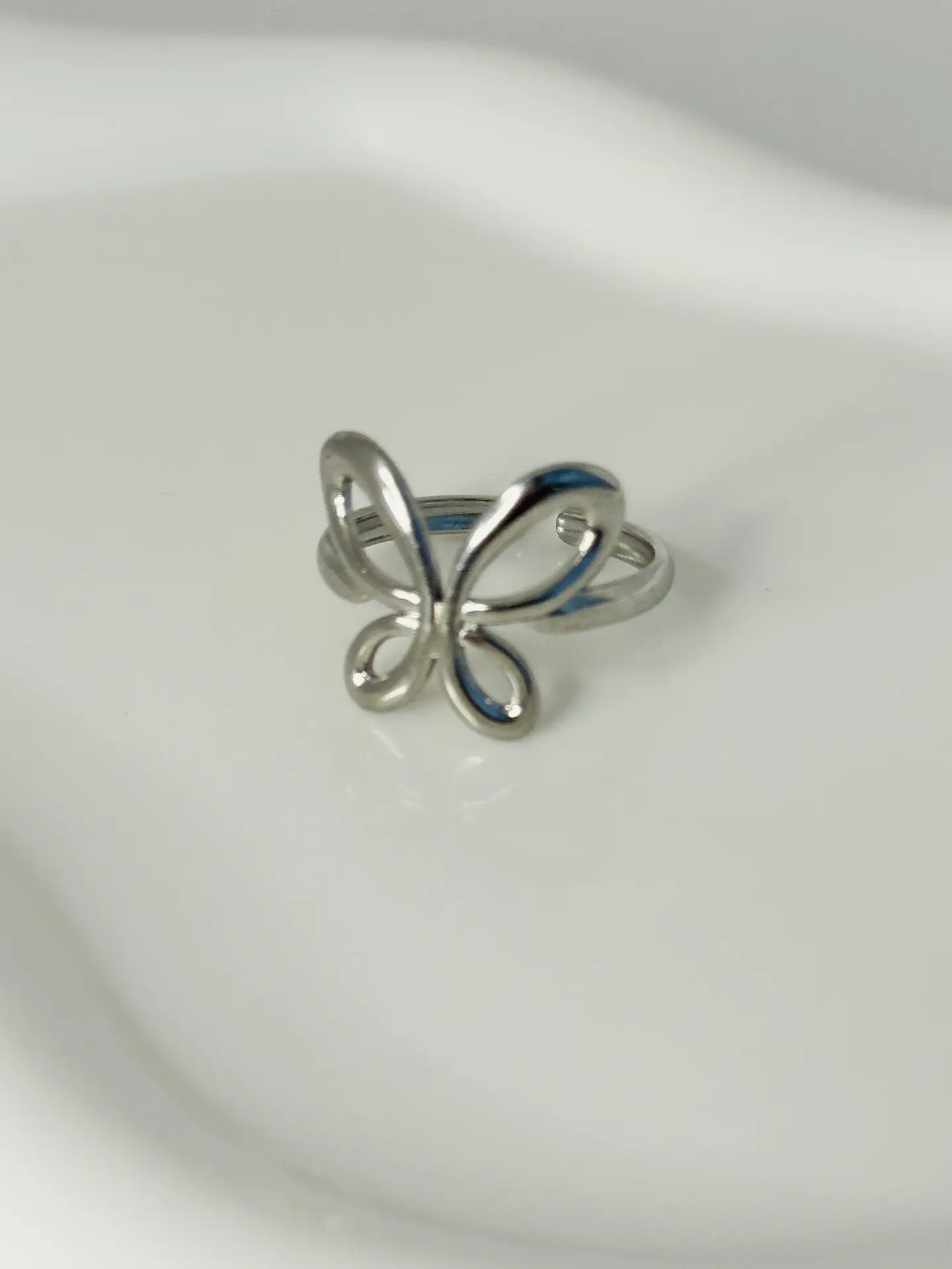 Anillo Mariposa Calada en Acero  2
