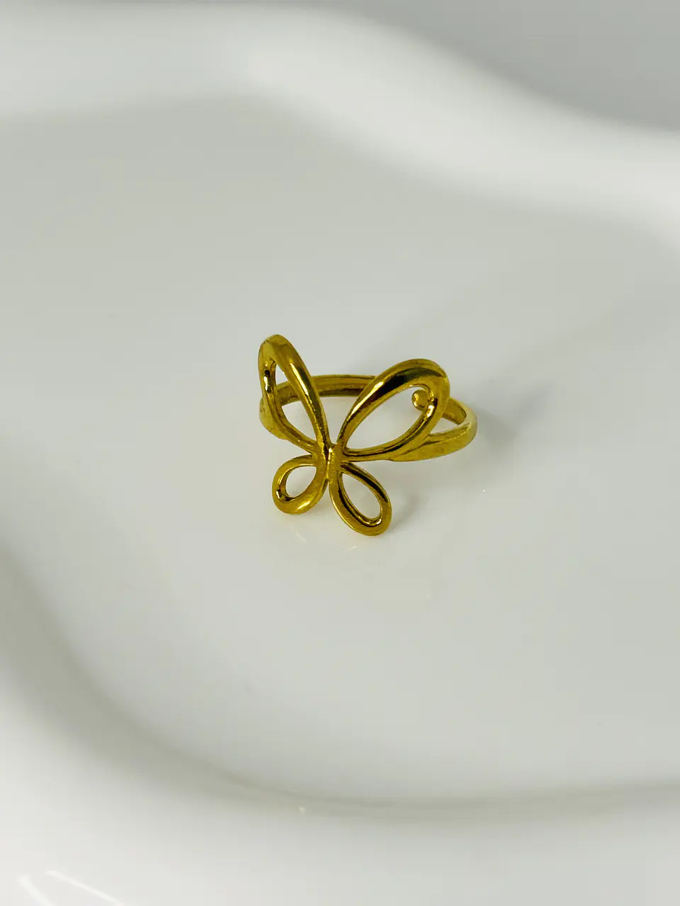 Anillo Mariposa Calada en Acero  1