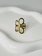 Anillo Flor Maxi Calada en Acero  - Miniatura 1