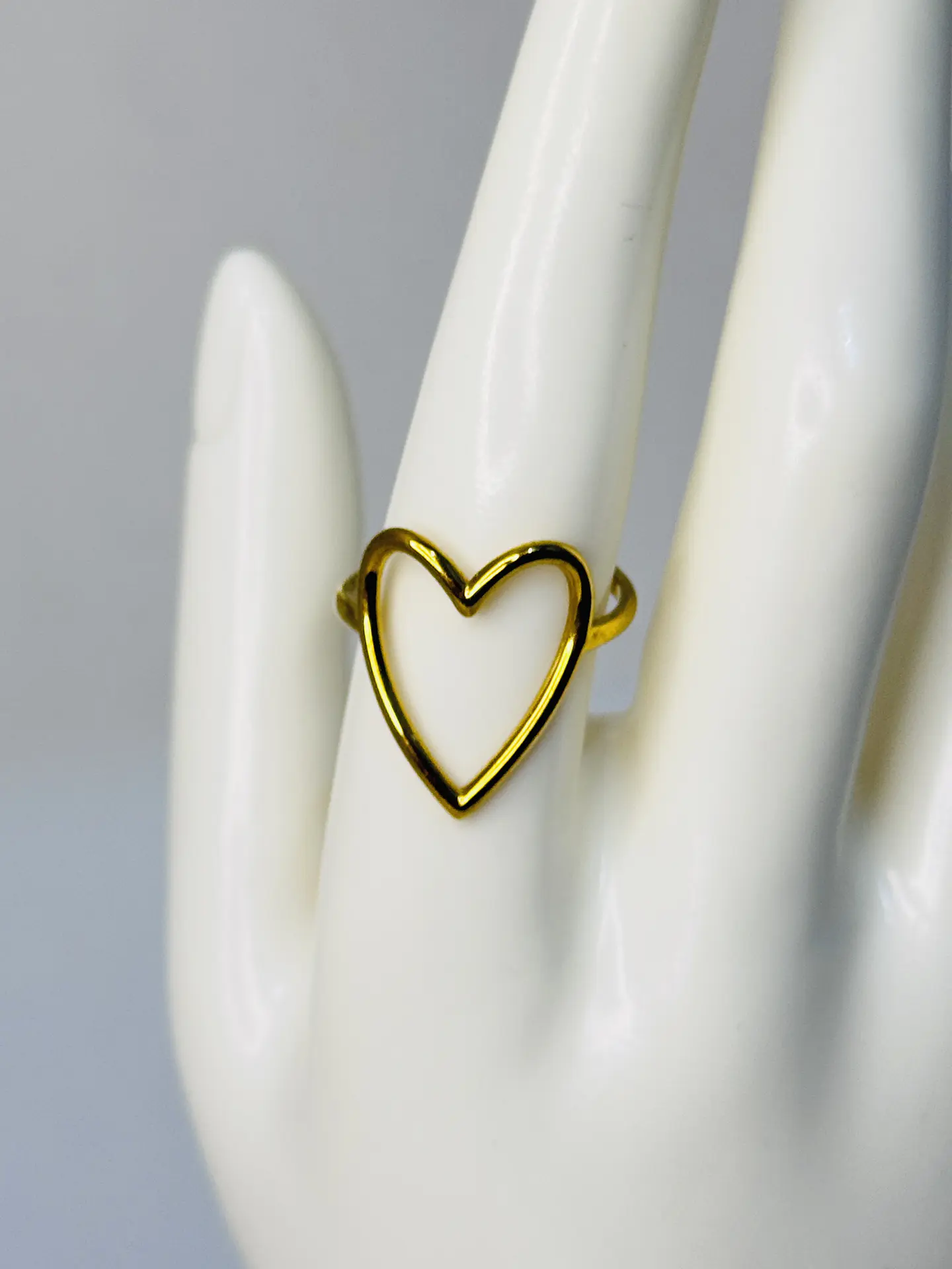 Anillo Corazón Calado en Acero  1