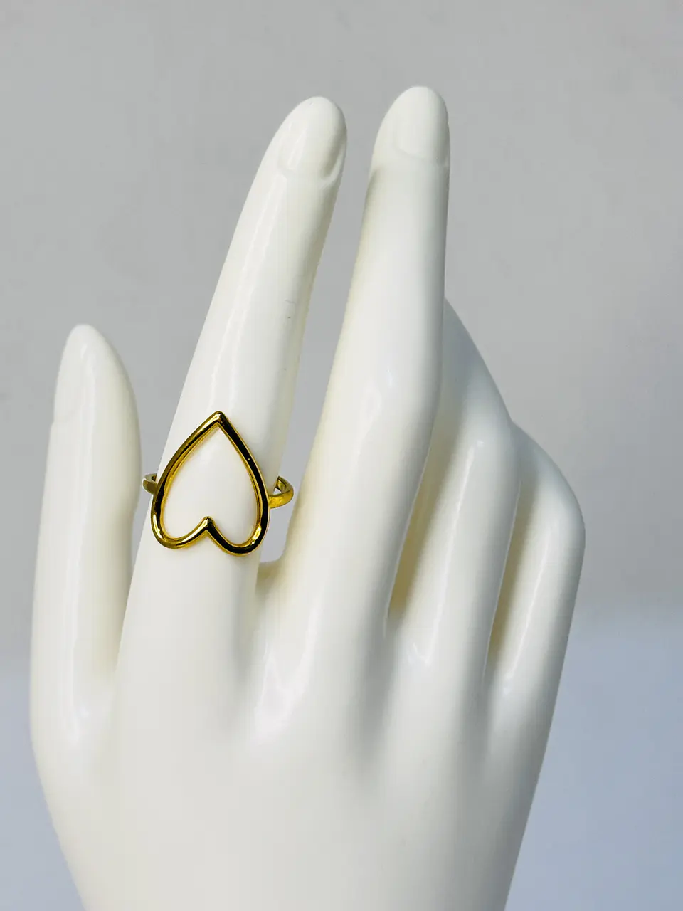 Anillo Corazón Calado en Acero  4