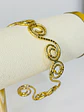 Brazalete Dorado Espiral Ajustable - Miniatura 2