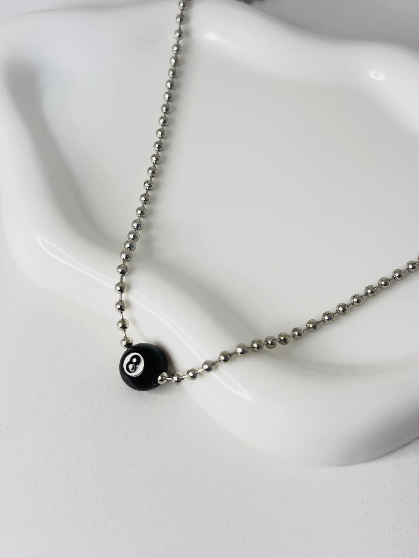 Collar Bola 8 en Acero Inoxidable 1