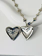 Collar Relicario Corazón  en Acero  - Miniatura 1