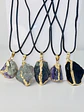 Collar Piedra Natural con Borde Dorado - Miniatura 2