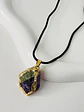Collar Piedra Natural con Borde Dorado - Miniatura 3