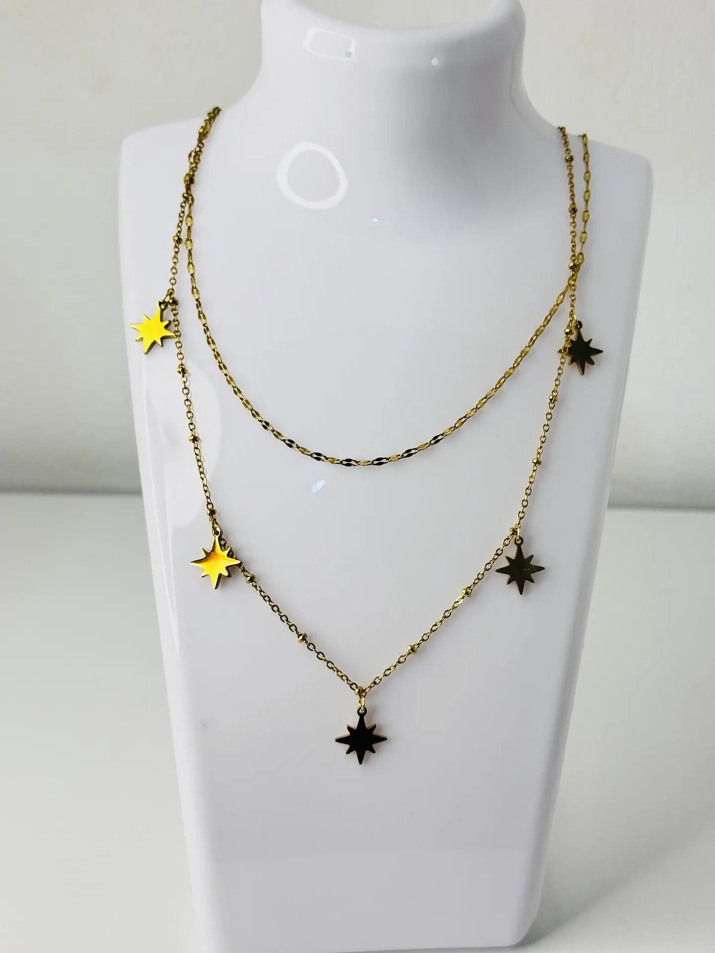 Collar Doble Capa Estrellas 2