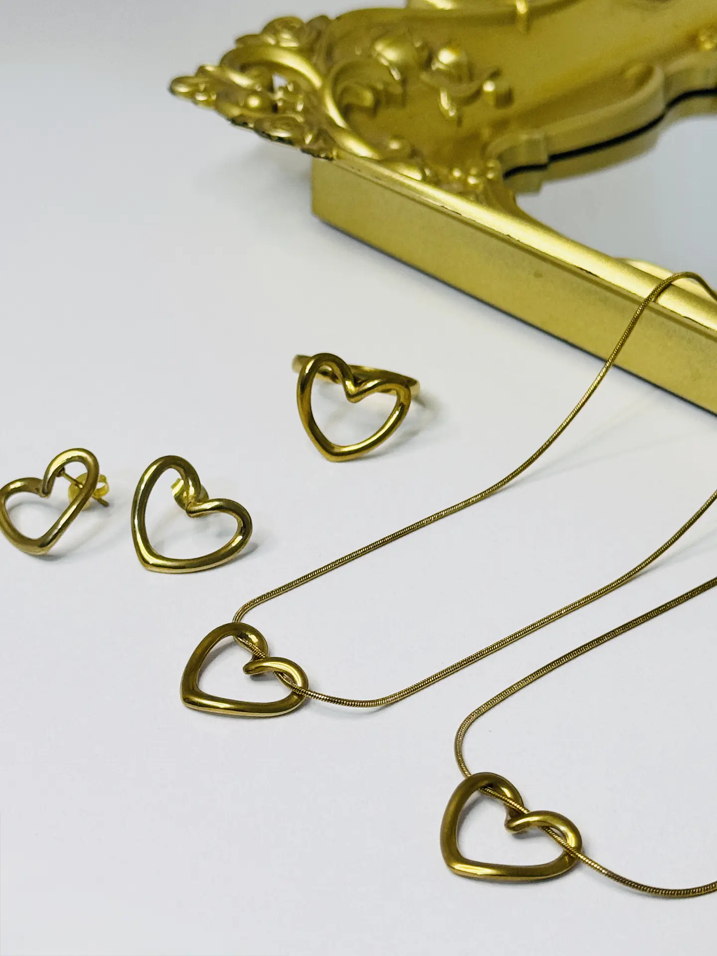 Set de Joyería Corazón Calado 1