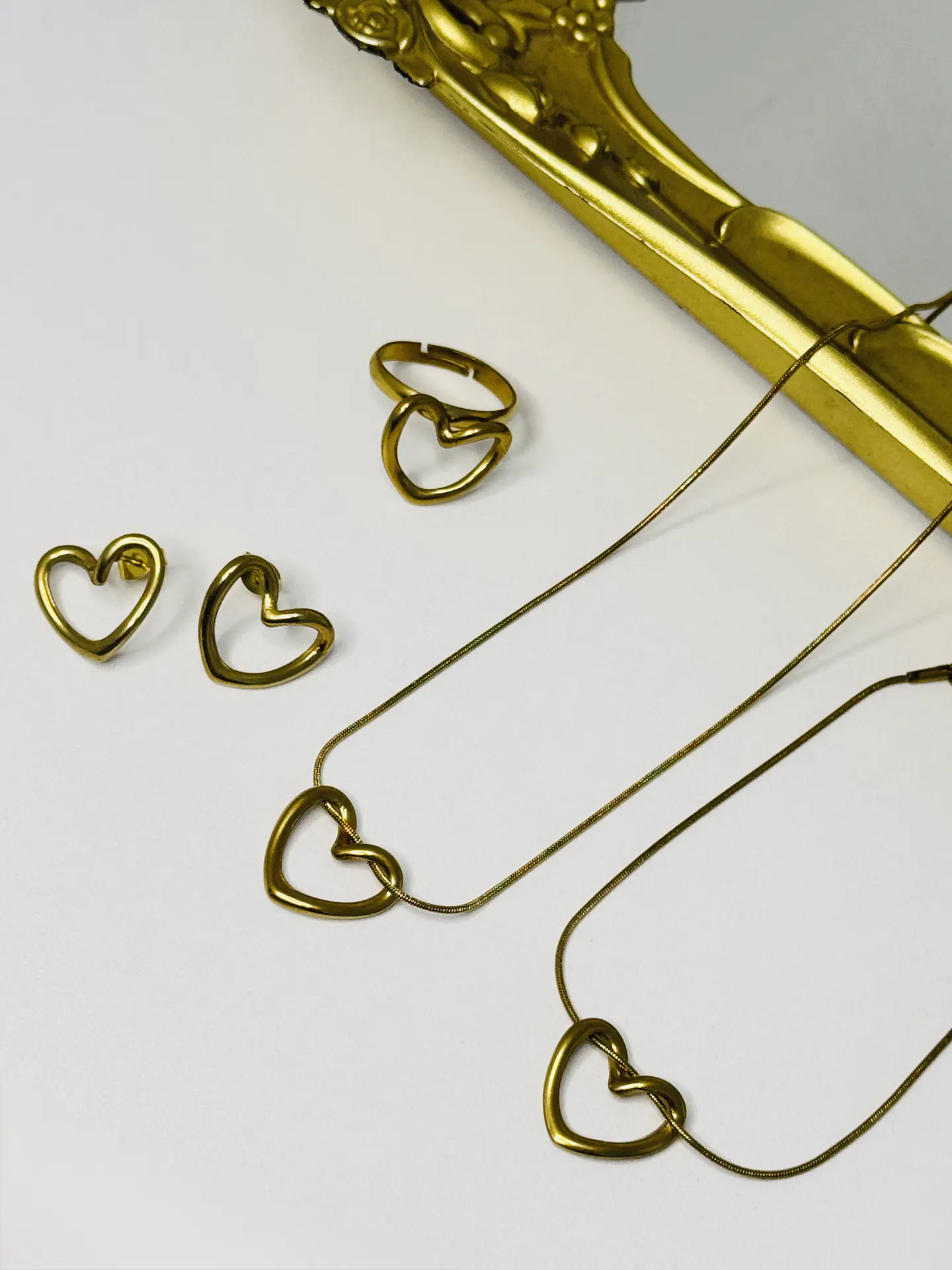 Set de Joyería Corazón Calado 3