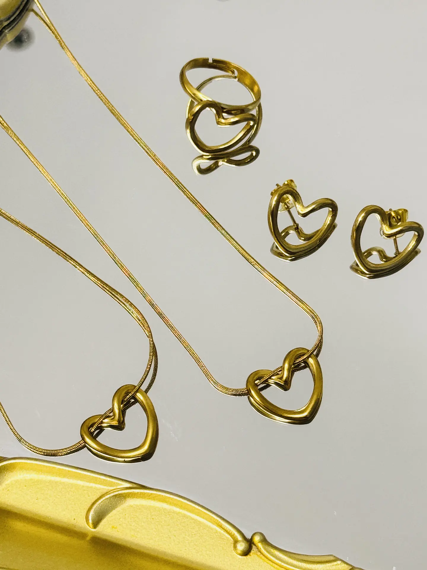 Set de Joyería Corazón Calado 4