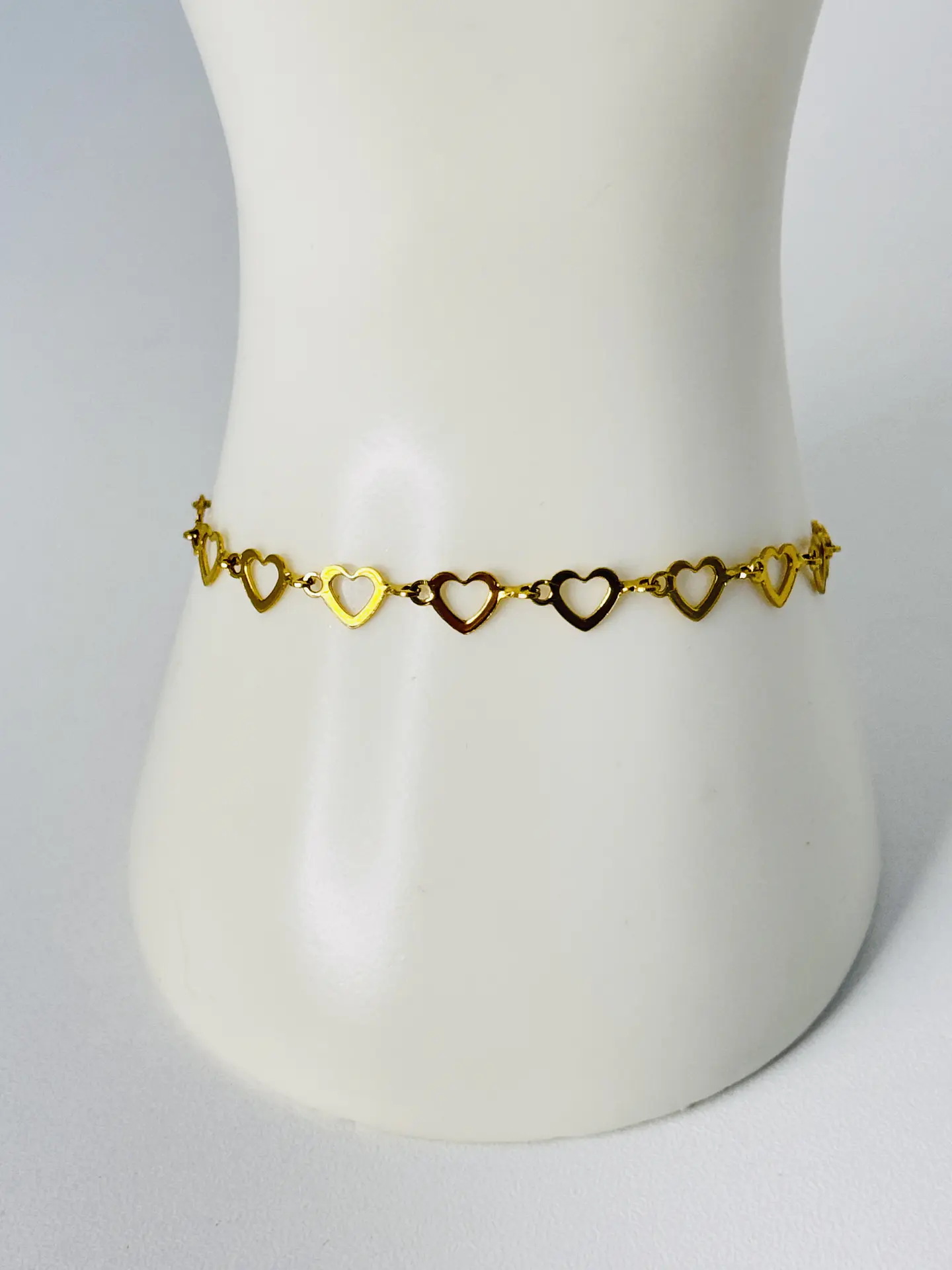 Set Corazones Calados Collar + Pulsera 3