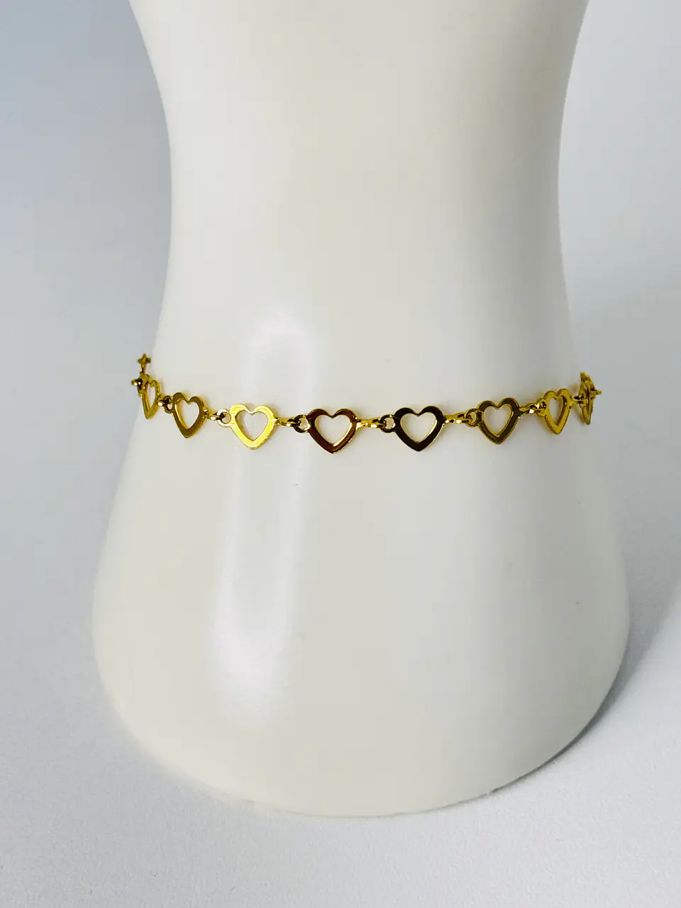 Set Corazones Calados Collar + Pulsera 3