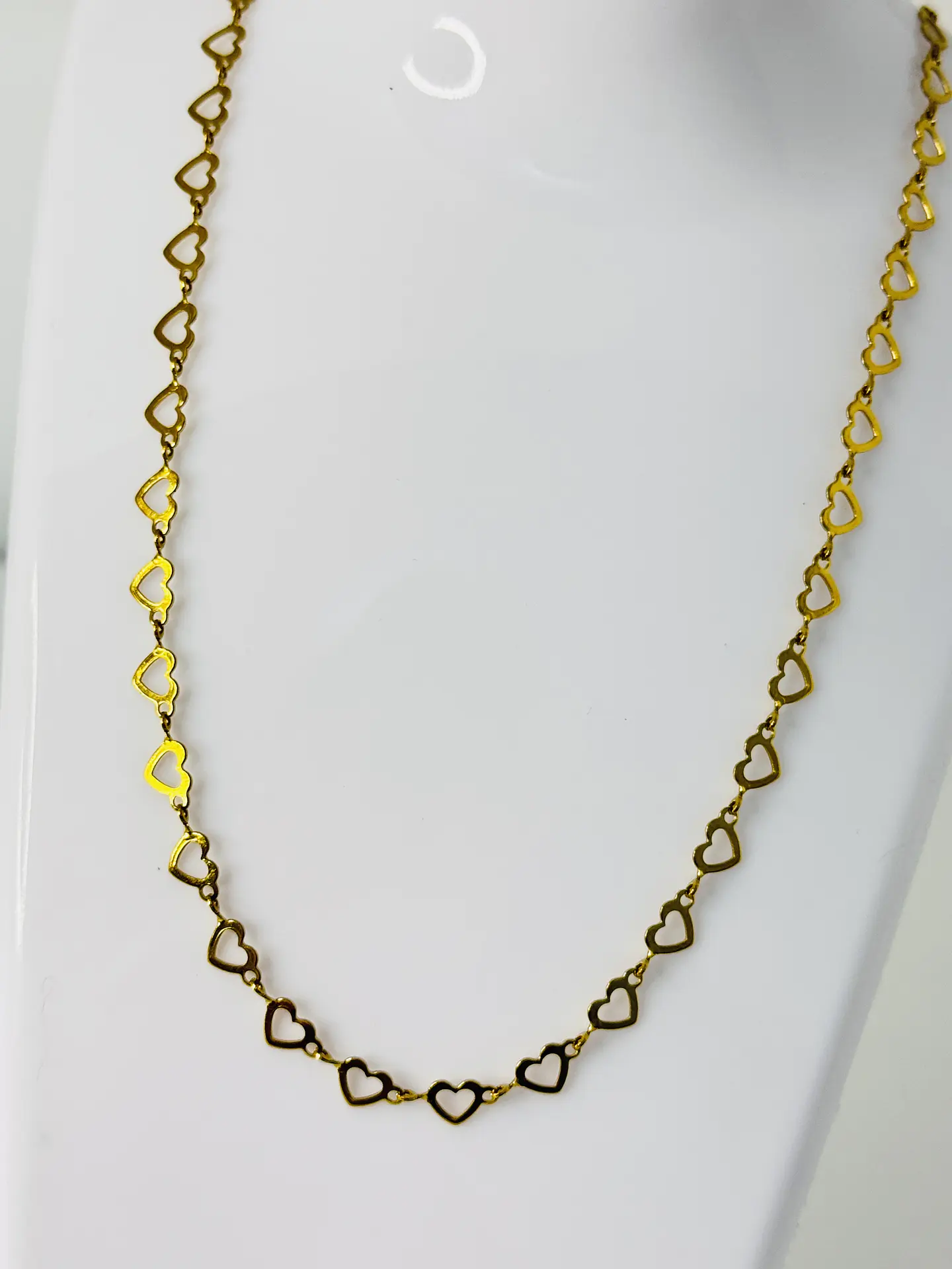 Set Corazones Calados Collar + Pulsera 5