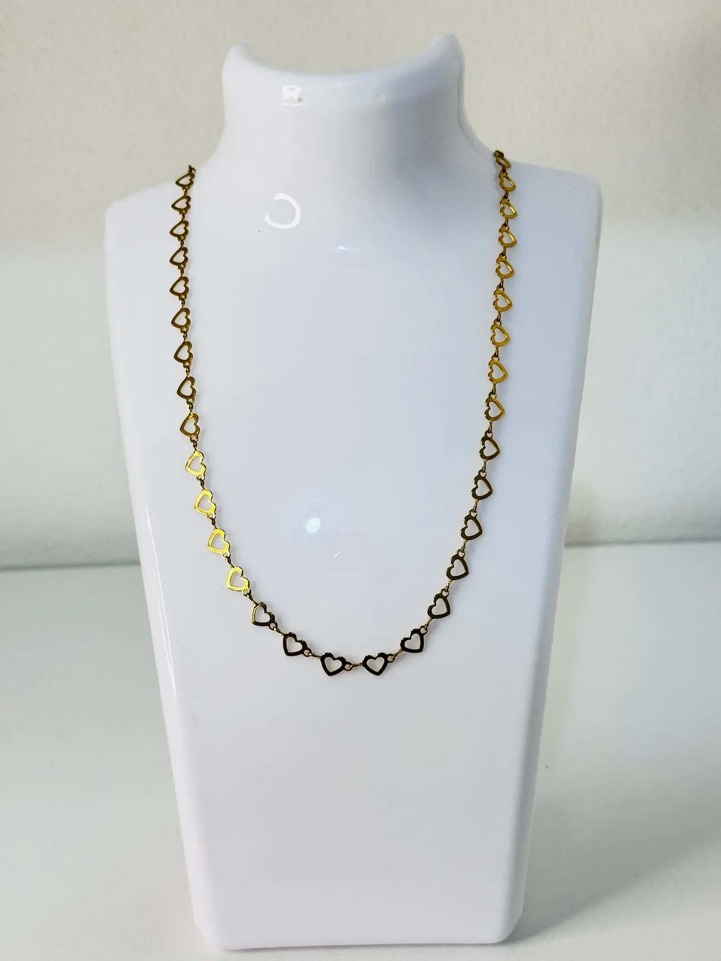 Set Corazones Calados Collar + Pulsera 7