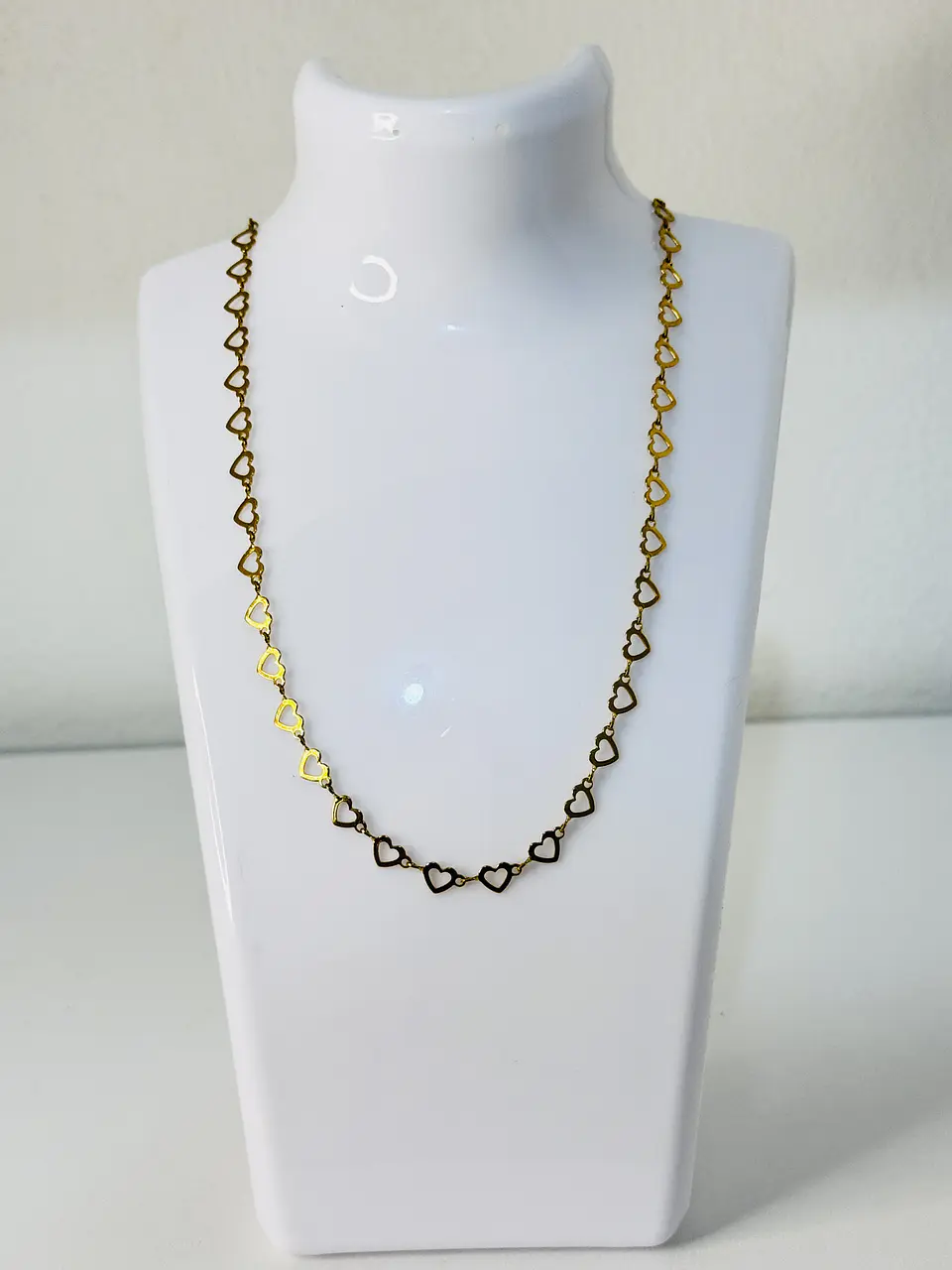 Set Corazones Calados Collar + Pulsera 7