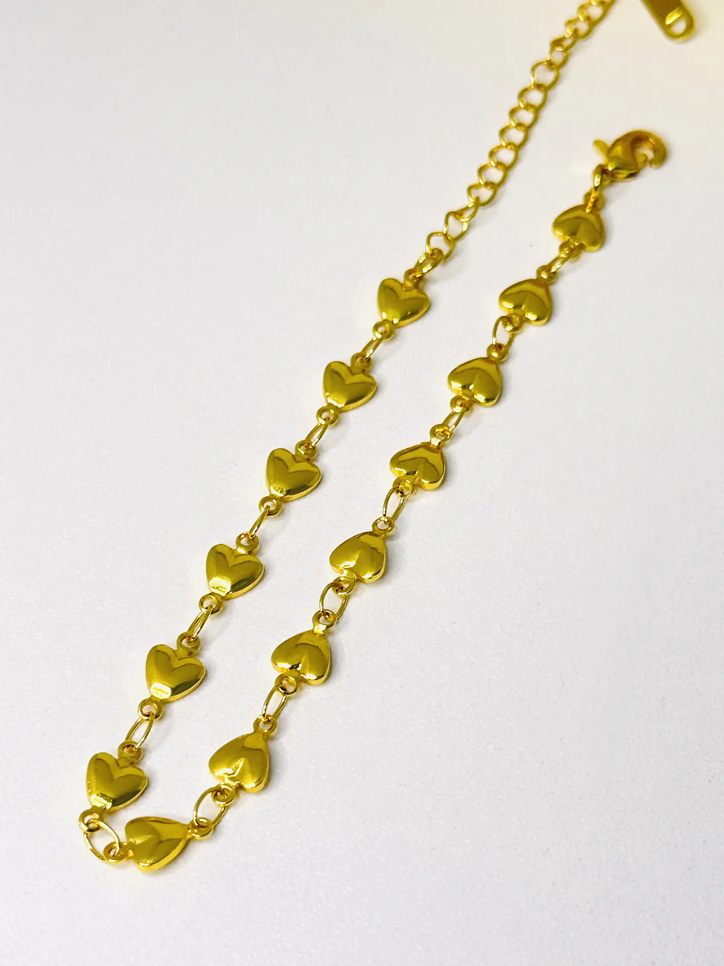 Pulsera Corazones Gold 3