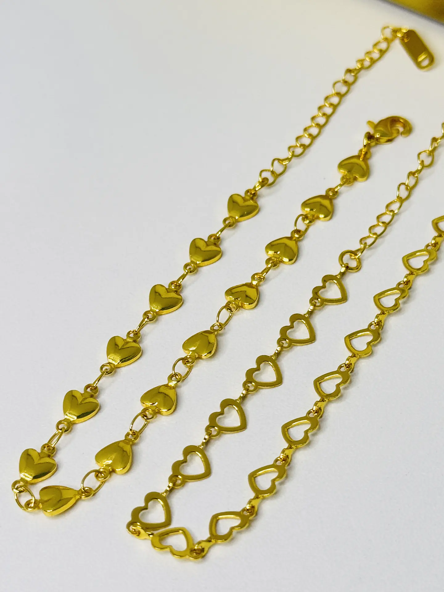 Pulsera Corazones Gold 1
