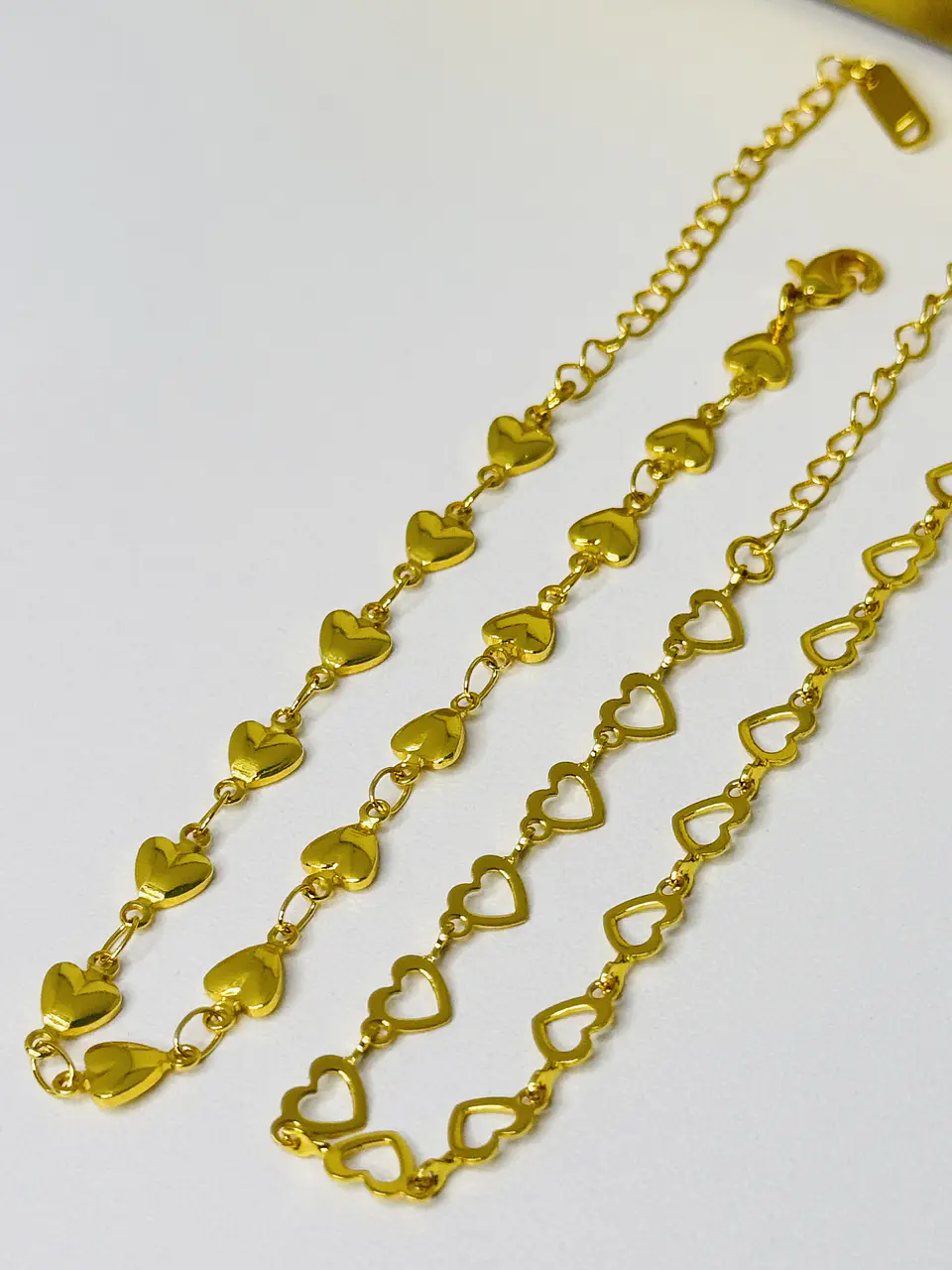 Pulsera Corazones Gold 1