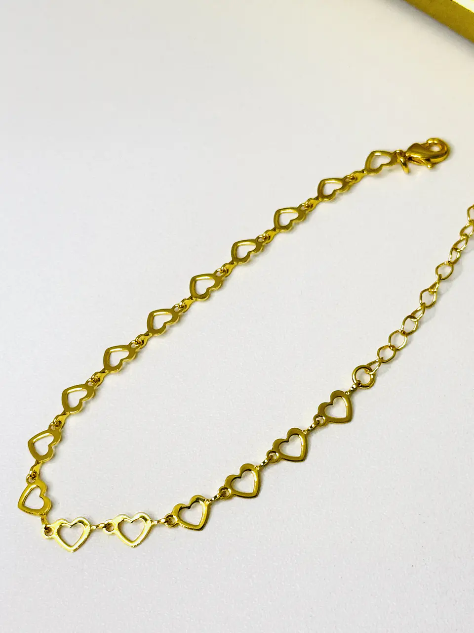 Pulsera Corazones Gold 4