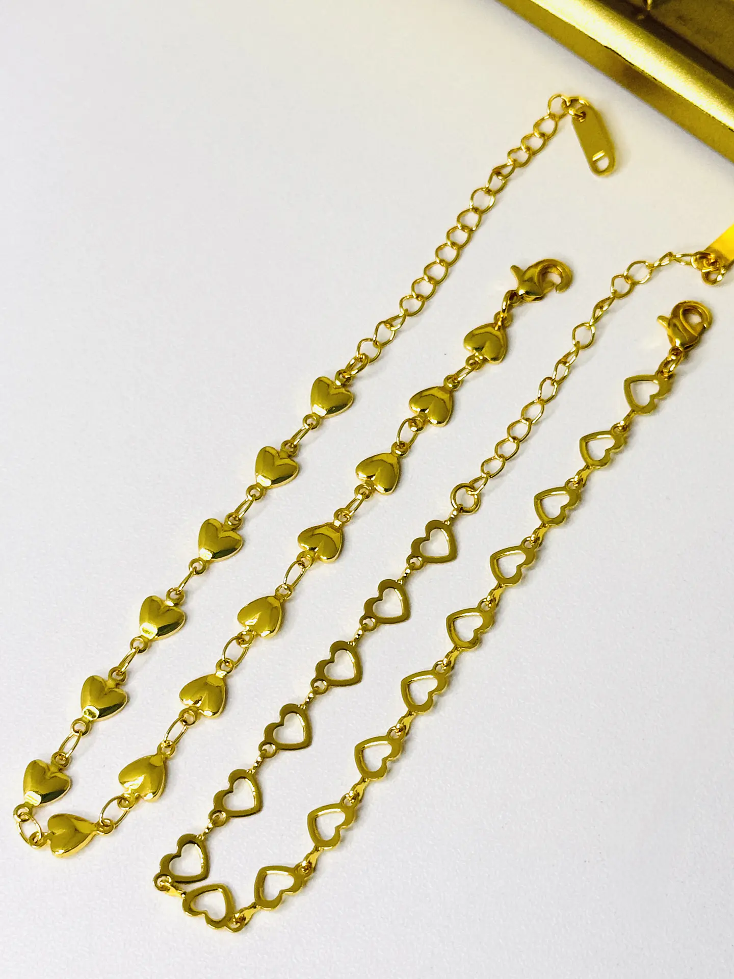 Pulsera Corazones Gold 2