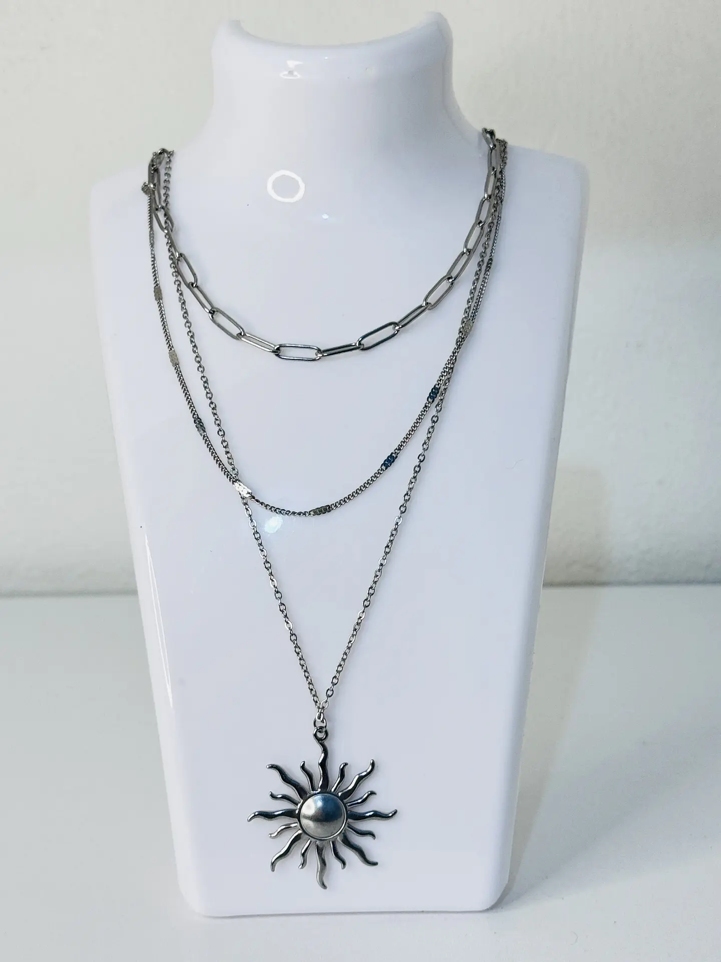 Collar Multicapa Sol Radiante Silver 2