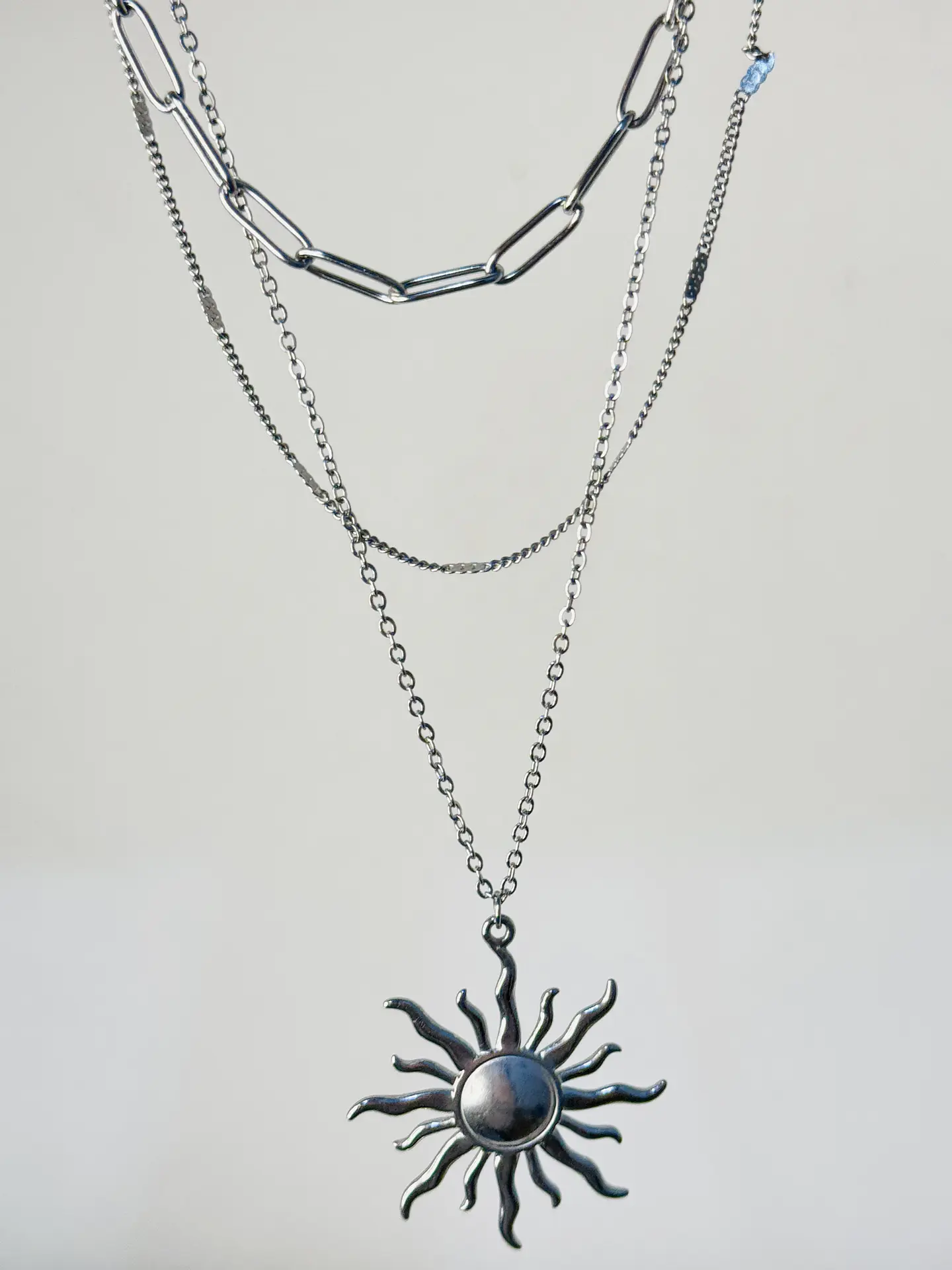 Collar Multicapa Sol Radiante Silver 1