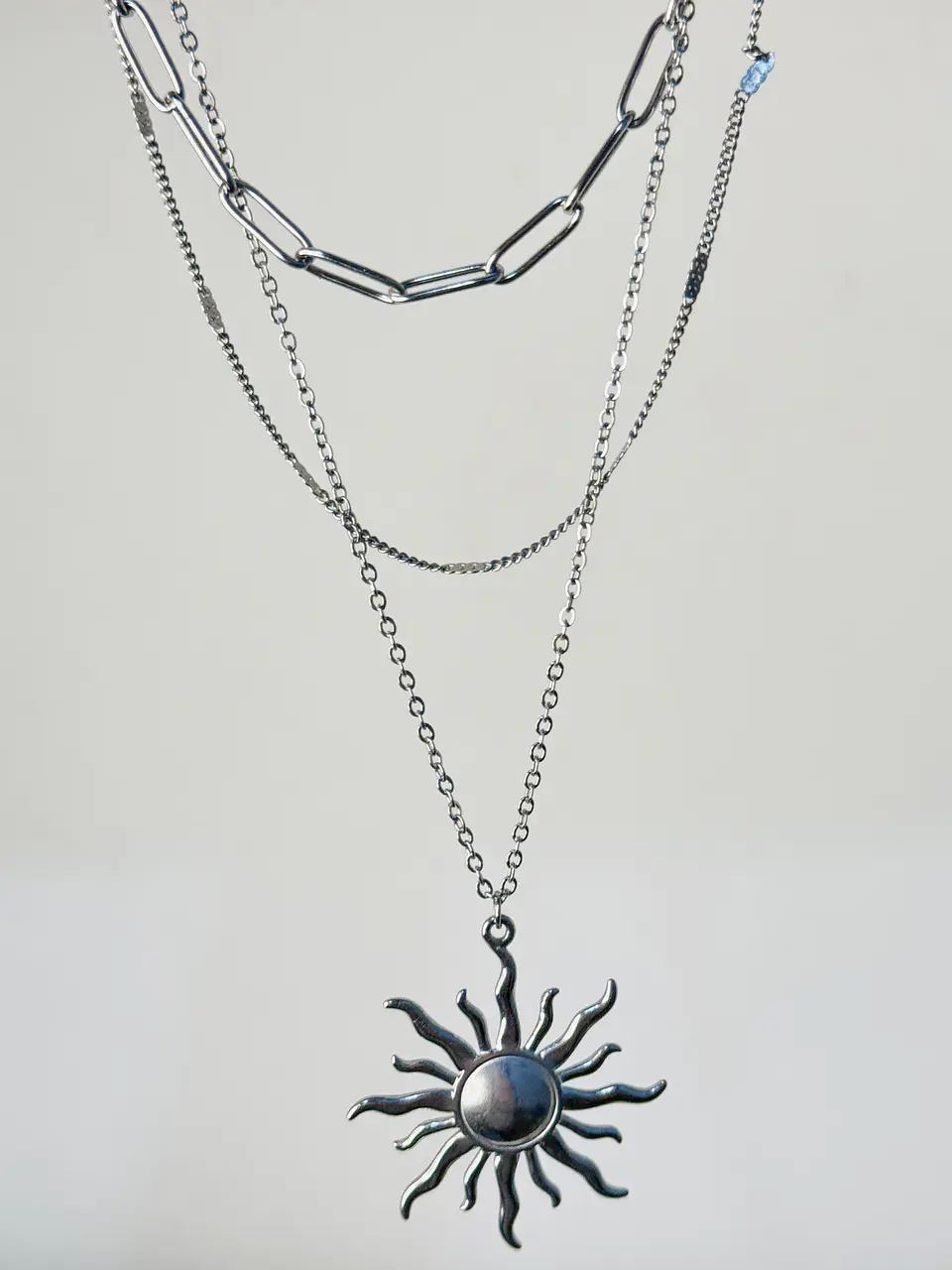 Collar Multicapa Sol Radiante Silver 1