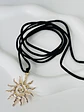 Collar Choker Sol Espiral en Cordón - Miniatura 1