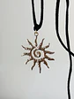 Collar Choker Sol Espiral en Cordón - Miniatura 2