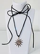 Collar Choker Sol Espiral en Cordón - Miniatura 3