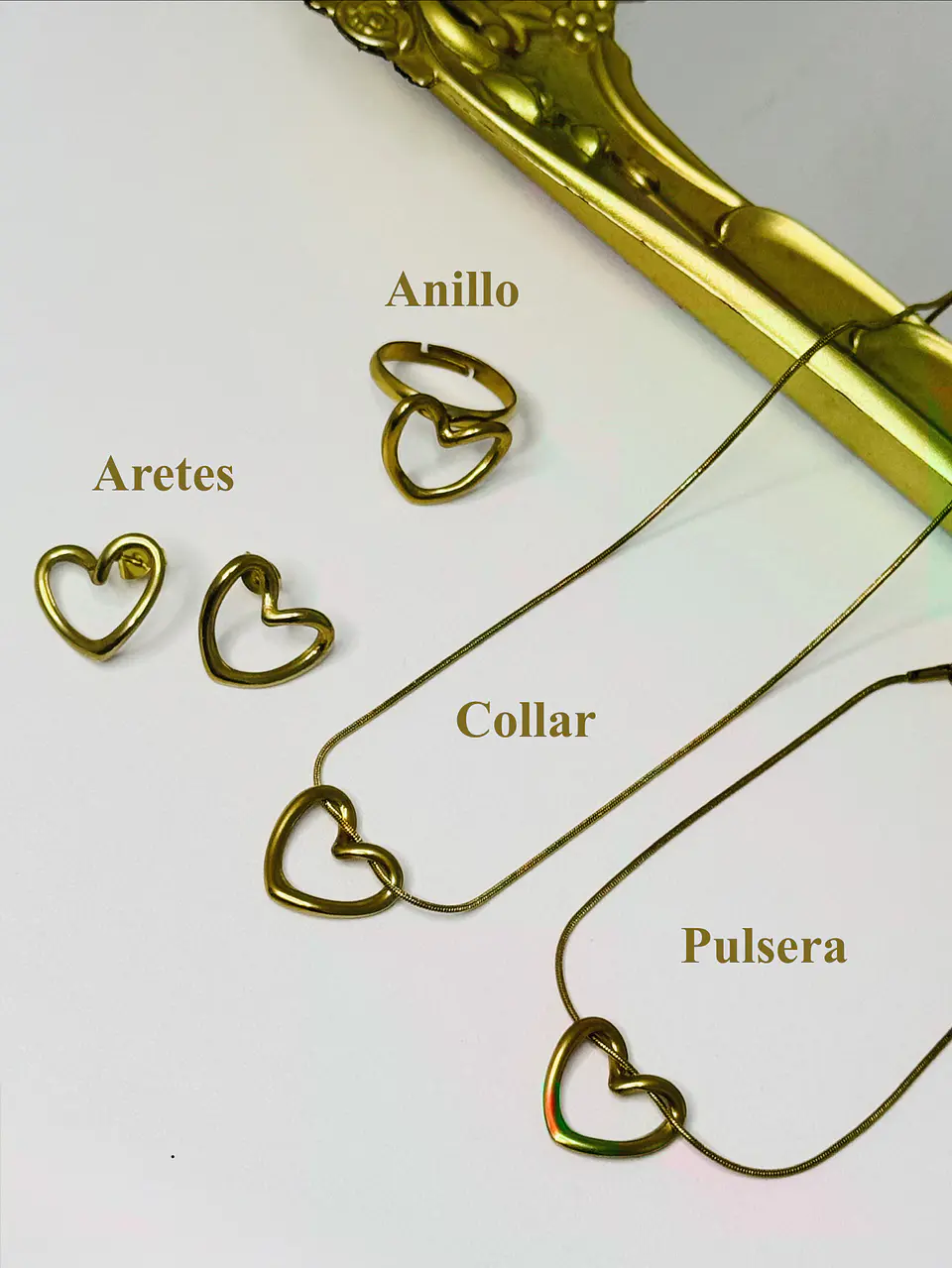 Set de Joyería Corazón Calado 1