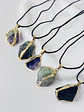 Collar Piedra Natural con Borde Dorado - Miniatura 8