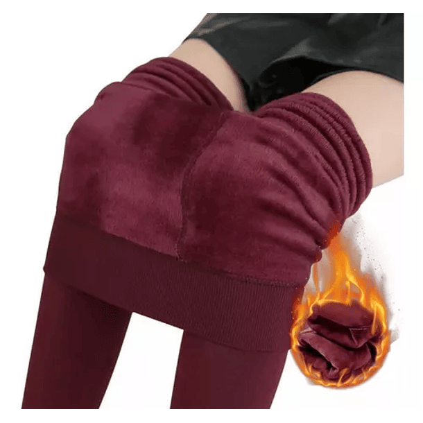Calzas Panty Forro Chiporro Elásticas Térmica Cintura Alta 2