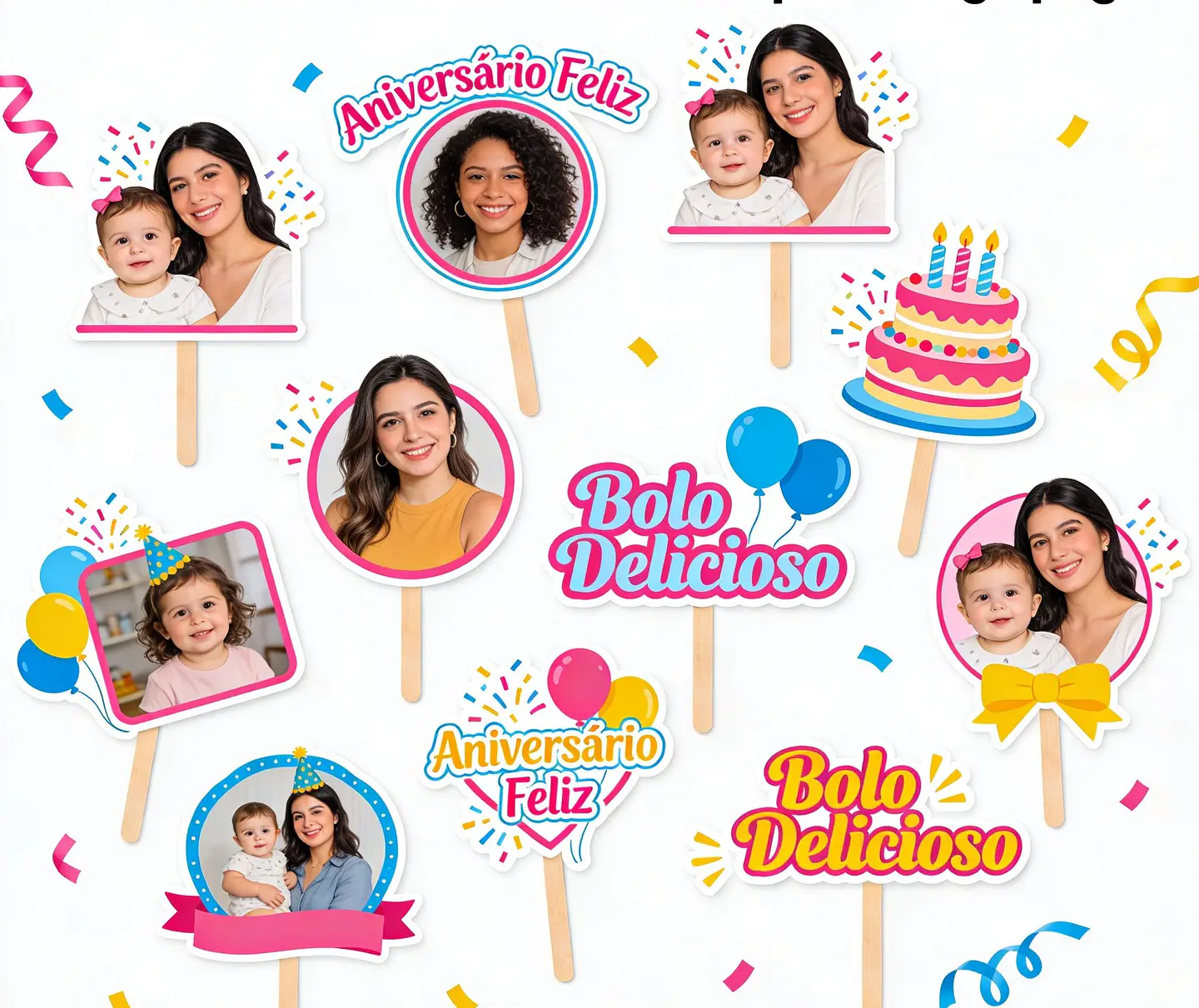 TOPOS DE BOLO PERSONALIZÁVEIS 2