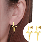 Stainless Steel Gold Plated Star Stud Earrings Unisex Fashion Jewelry Women, Men