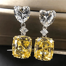 Silver Plated Stud Dangle Earrings With Cubic Zirconia 